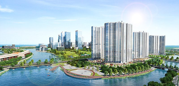 Căn hộ cho thuê 2 ngủ, full nội thất cao cấp tại tòa Sky 3, Aquabay Sky Residences, Ecopark 